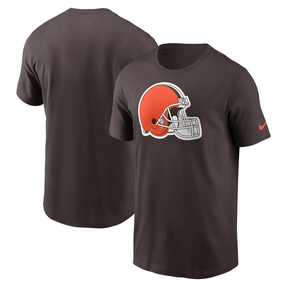 New Nike Cleveland Browns‎ Mens Football Dri-fit Shirt Size Medium Brown Orange
